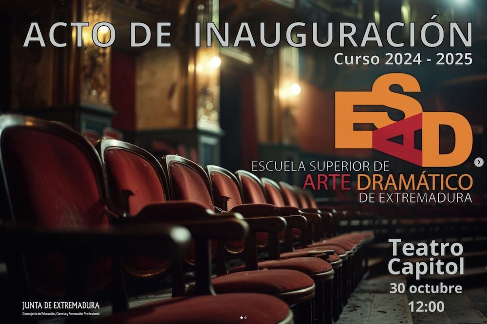 Acto de inauguración curso 2024-2025 ESAD Extremadura